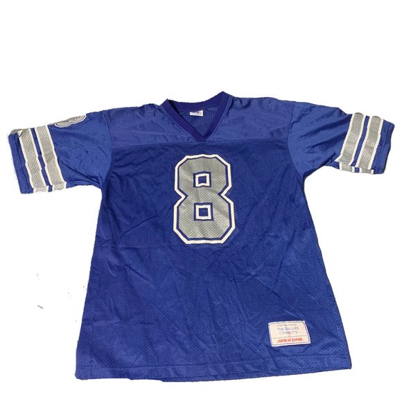 Vintage 90s Apex One Authentic Troy Aikman Dallas Cowboys Jersey Mens Medium #8 - Picture 1 of 4